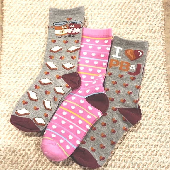 PB&J love socks - Picture 1 of 8